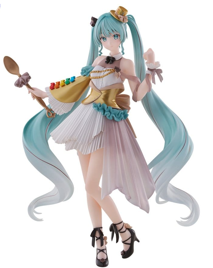 Hatsune Miku x Tirol Choco Collaboration PVC Figure &ndash; Coffee Nougat Another Color Ver. 19 cm