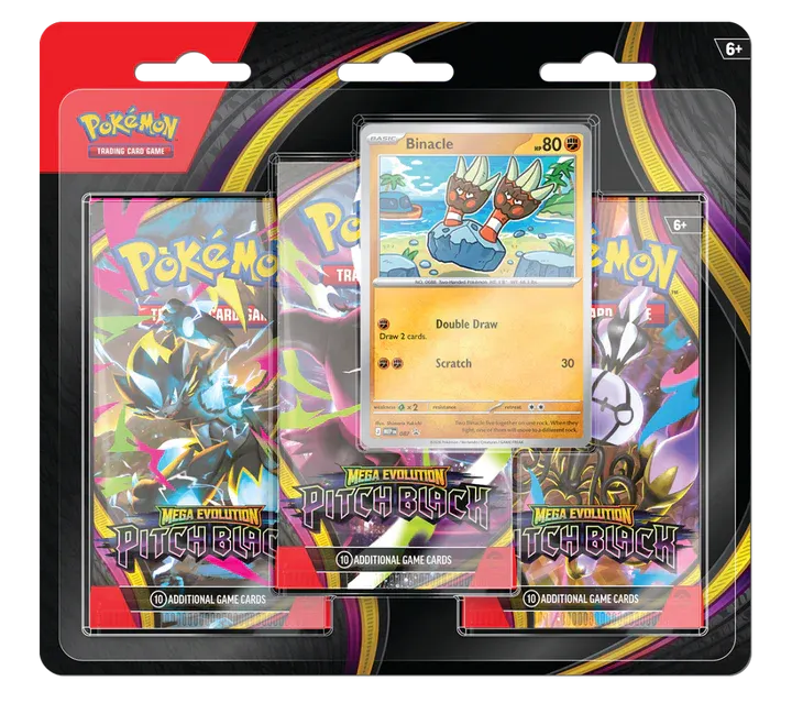Pokemon TCG: Mega Evolution - Pitch Black 3-pack Blister