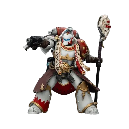 Warhammer 40,000 Action Figure &ndash; White Scars Stormseer Consul with Force Staff and Bolt Pistol 12 cm