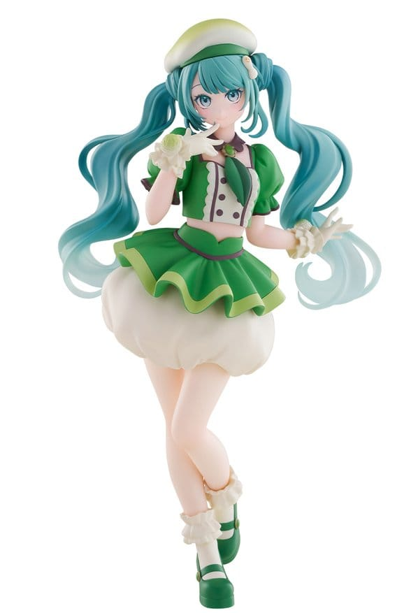 Hatsune Miku x Tirol Choco Collaboration PVC Figure &ndash; Matcha Mochi Ver. 19 cm