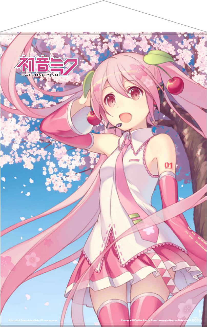 Hatsune Miku Wallscroll: Cherry Blossom 50 &times; 70 cm