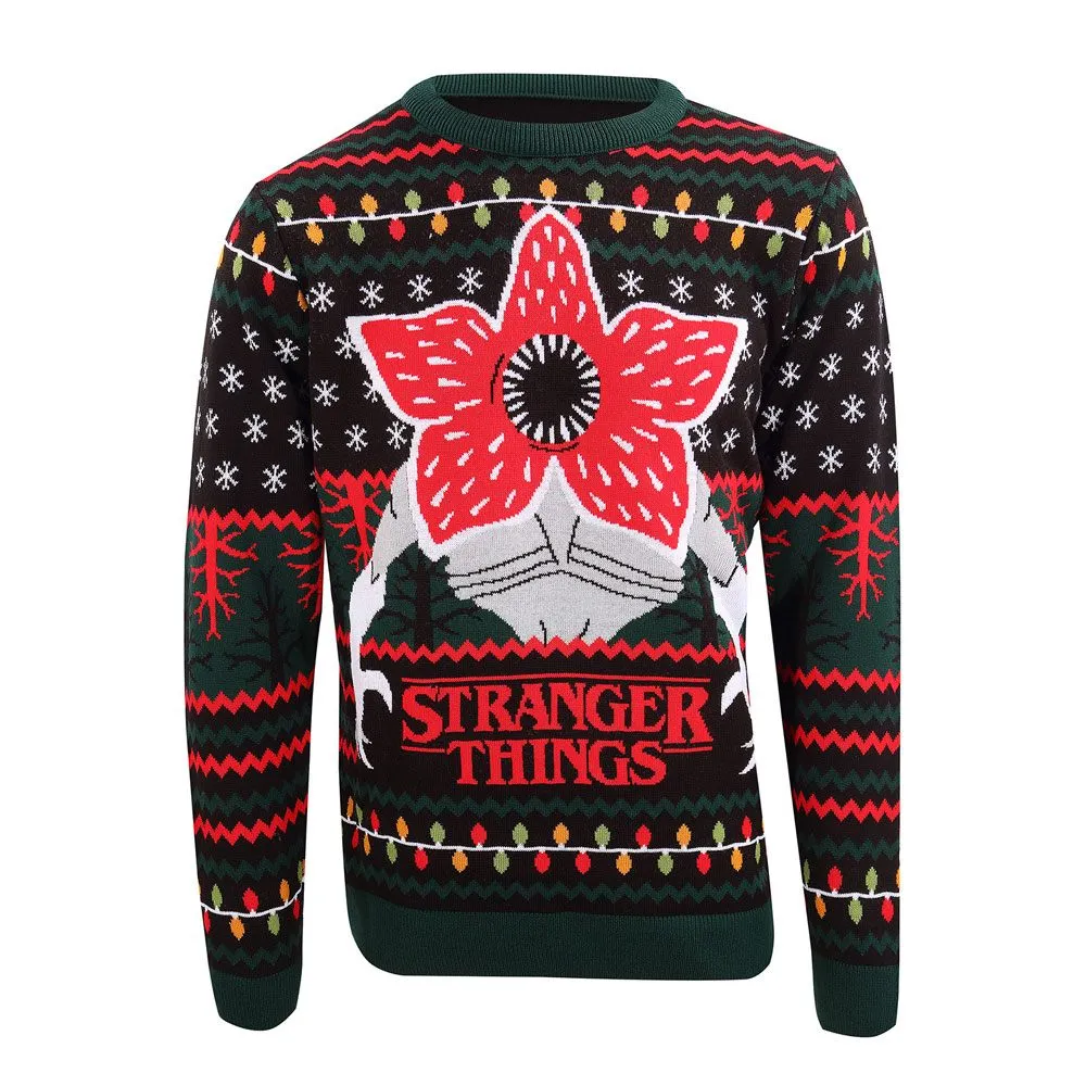 Stranger Things Sweatshirt Christmas Jumper Demogorgon (XL)