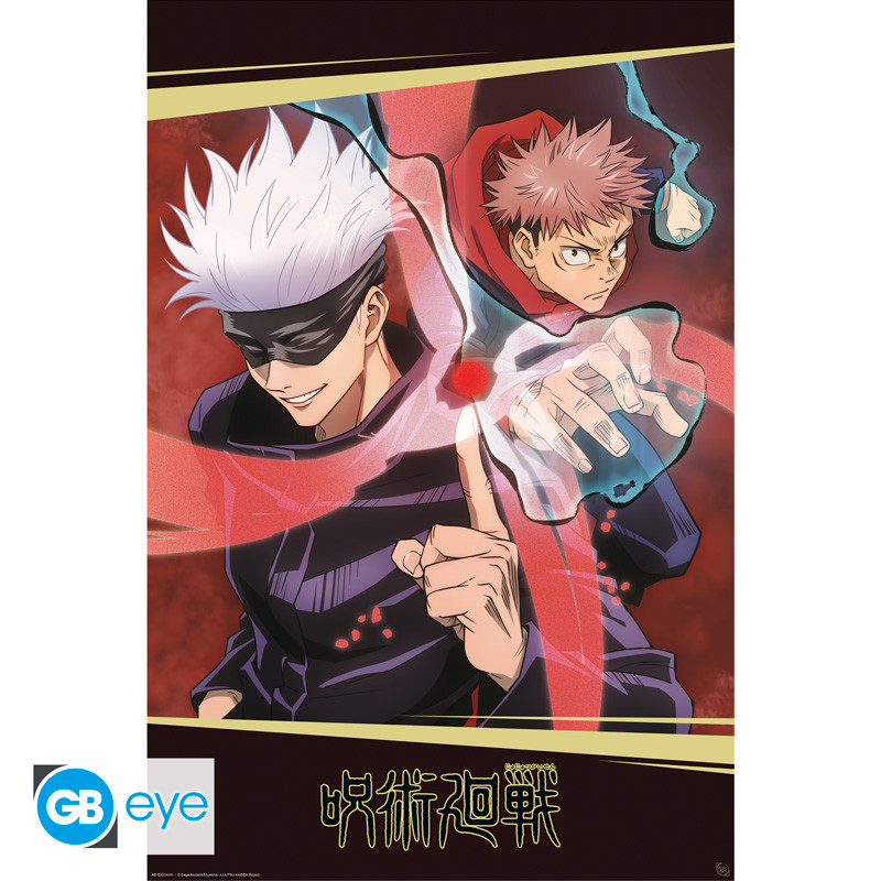 Jujutsu Kaisen Poster: Maxi 91.5x61 - Itadori & Gojo