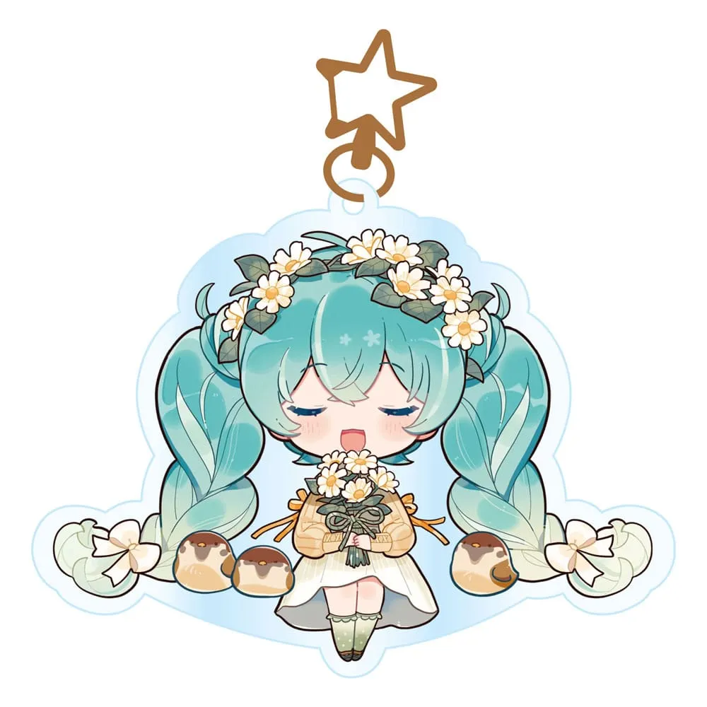 Hatsune Miku Acrylic Keychain &ndash; Kawaii Autumn Time