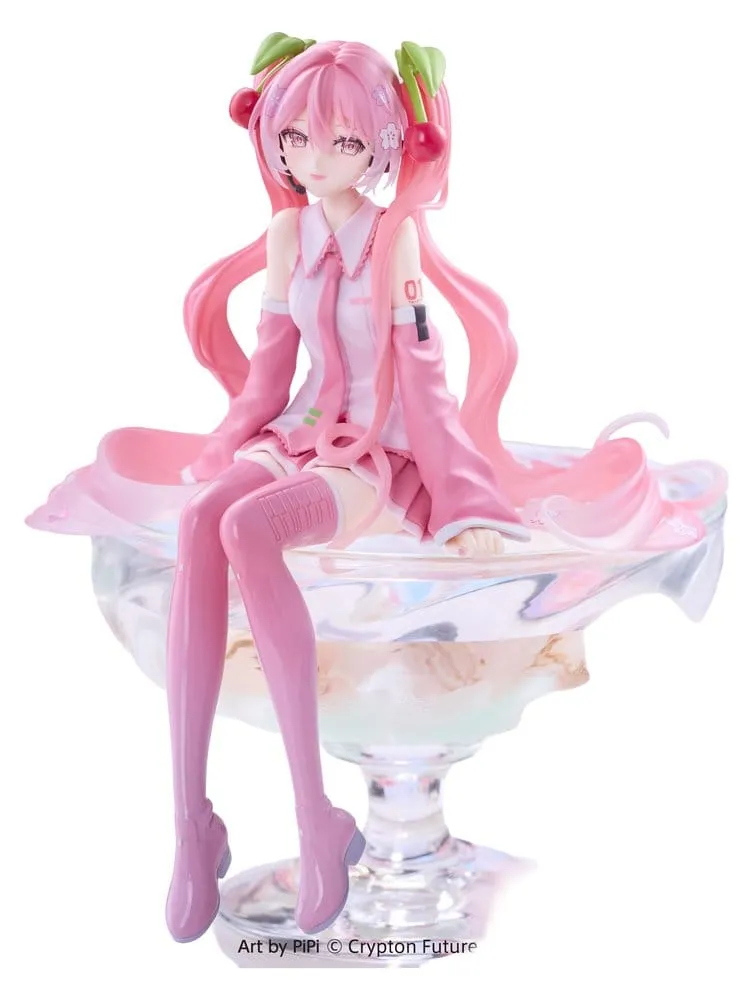 Hatsune Miku Noodle Stopper PVC Figure &ndash; Sakura Miku 2026 Smile Ver. 14 cm