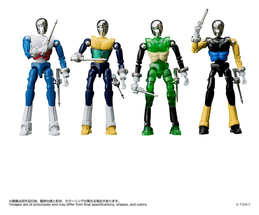 Microman Legacysoul Actionfigurer SPYM M14X Set 4-pack