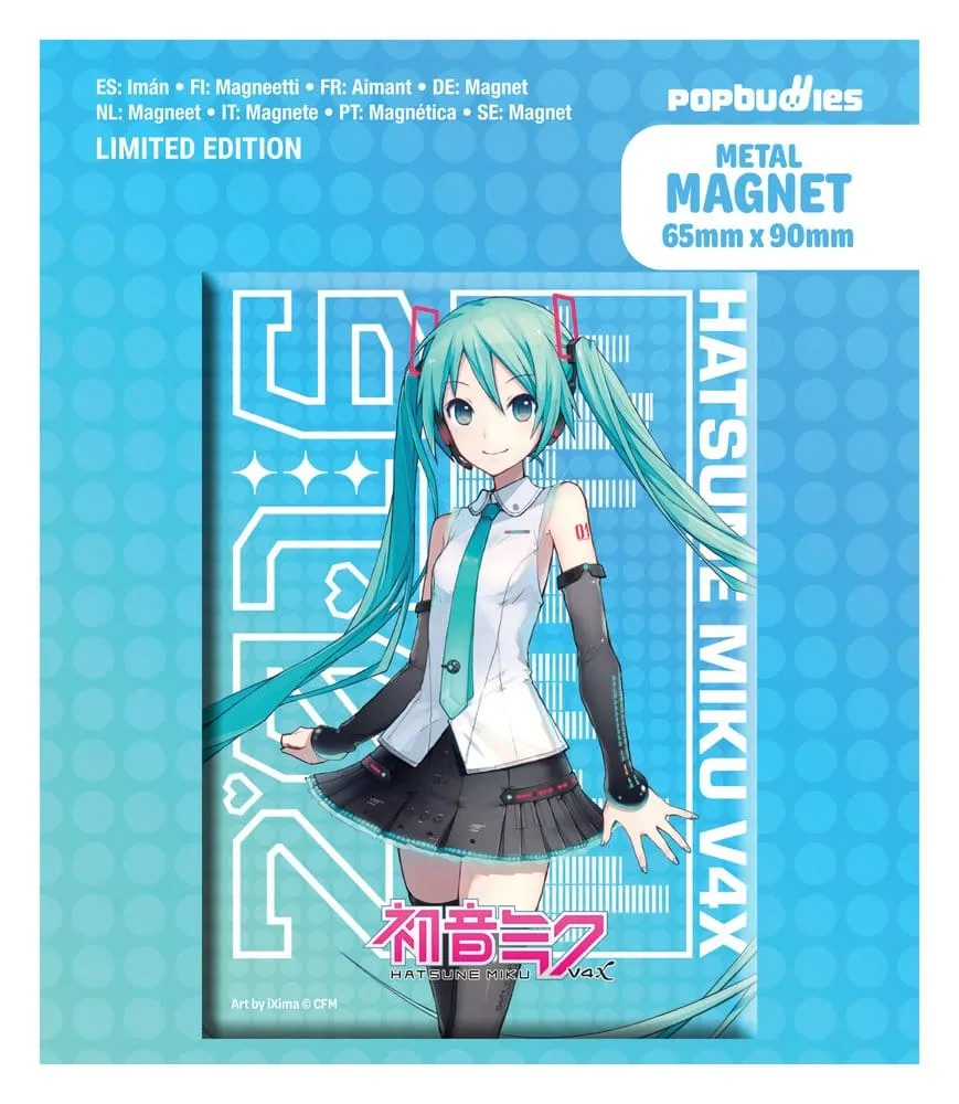 Hatsune Miku V4X Metal Magnet 6.5 x 9 cm