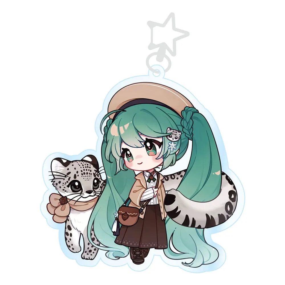 Hatsune Miku Acrylic Keychain &ndash; Kawaii Winter Time