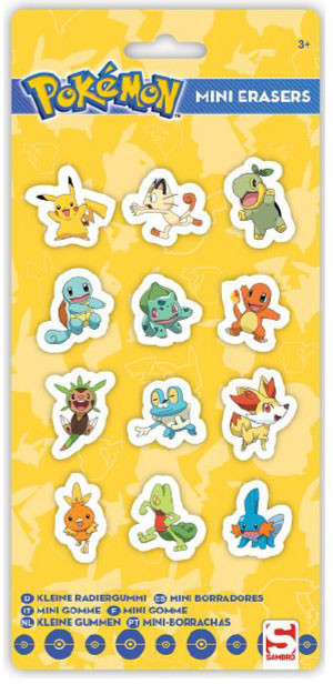 Pokemon - Mini-Erasers 12-Pack - Heromic