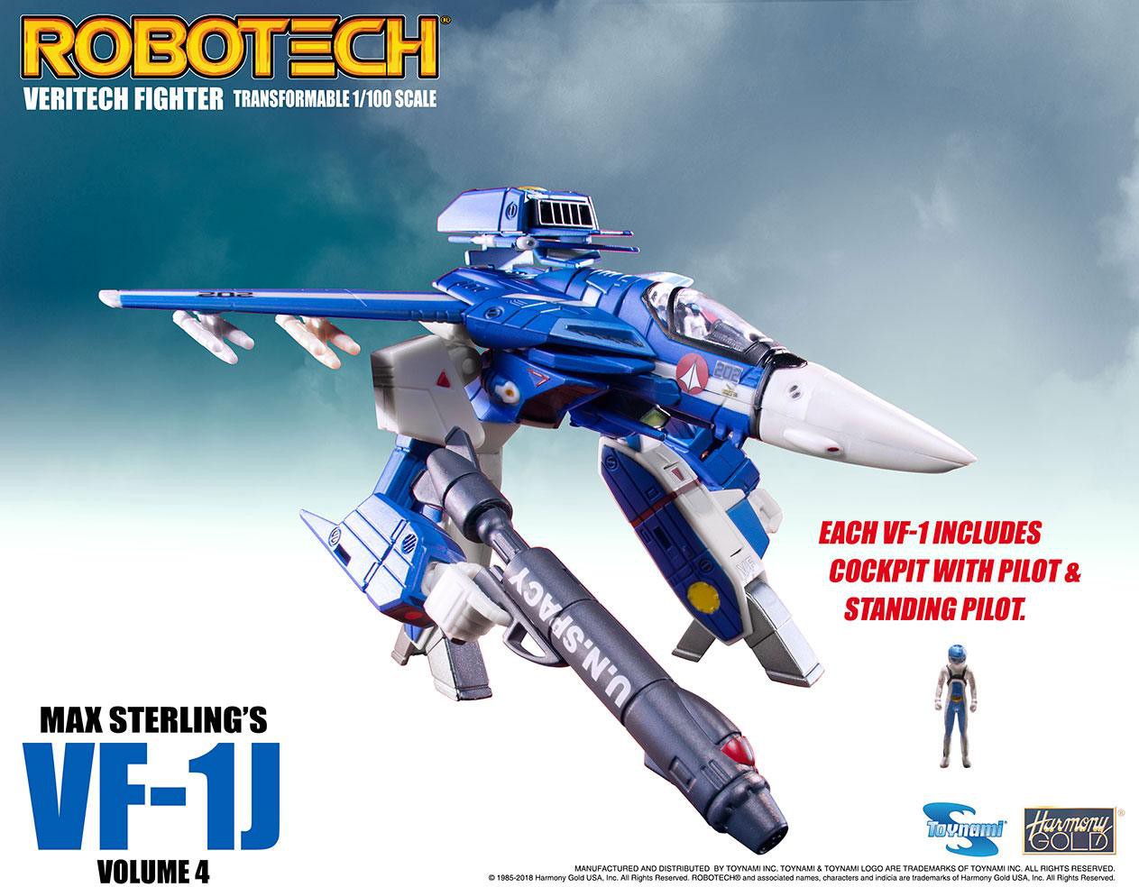 Robotech - Max Sterling VF-1J Veritech Micronian Pilot - Heromic