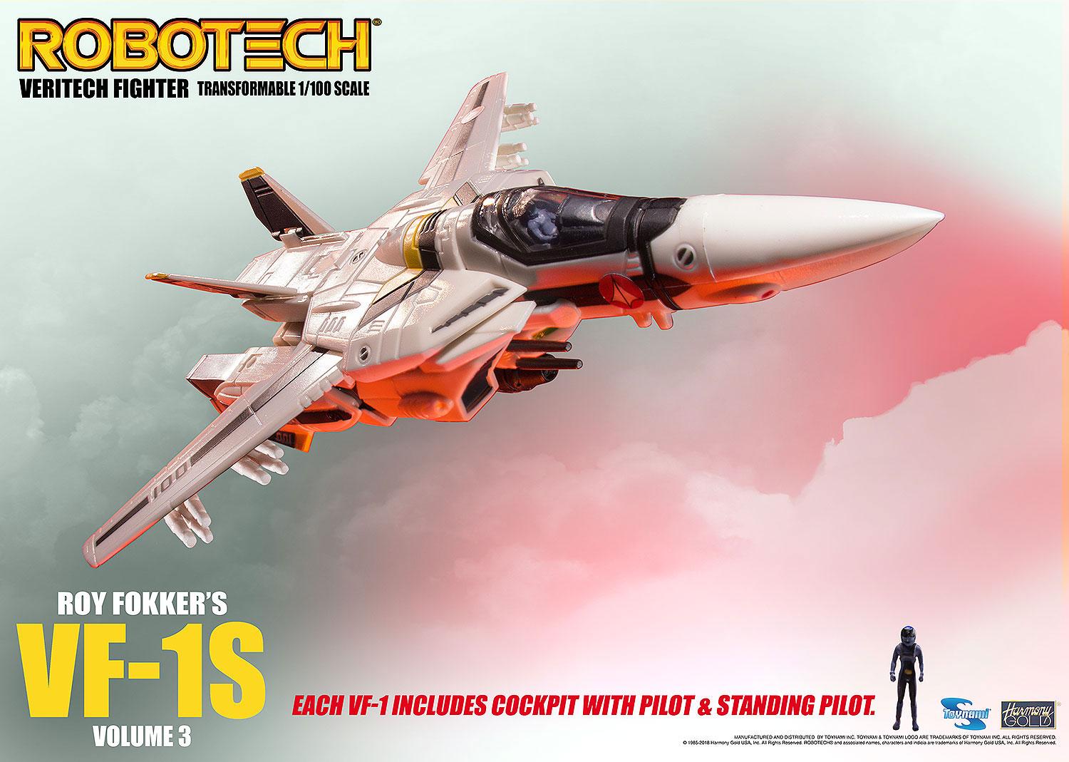 Robotech - Roy Fokker VF-1S Veritech Micronian Pilot - Heromic