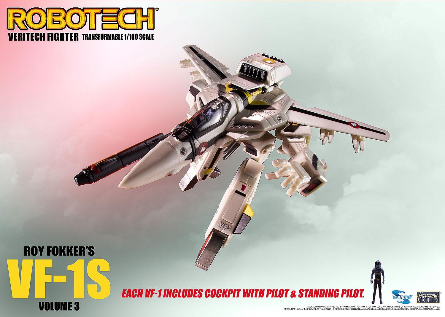 Robotech - Roy Fokker VF-1S Veritech Micronian Pilot - Heromic