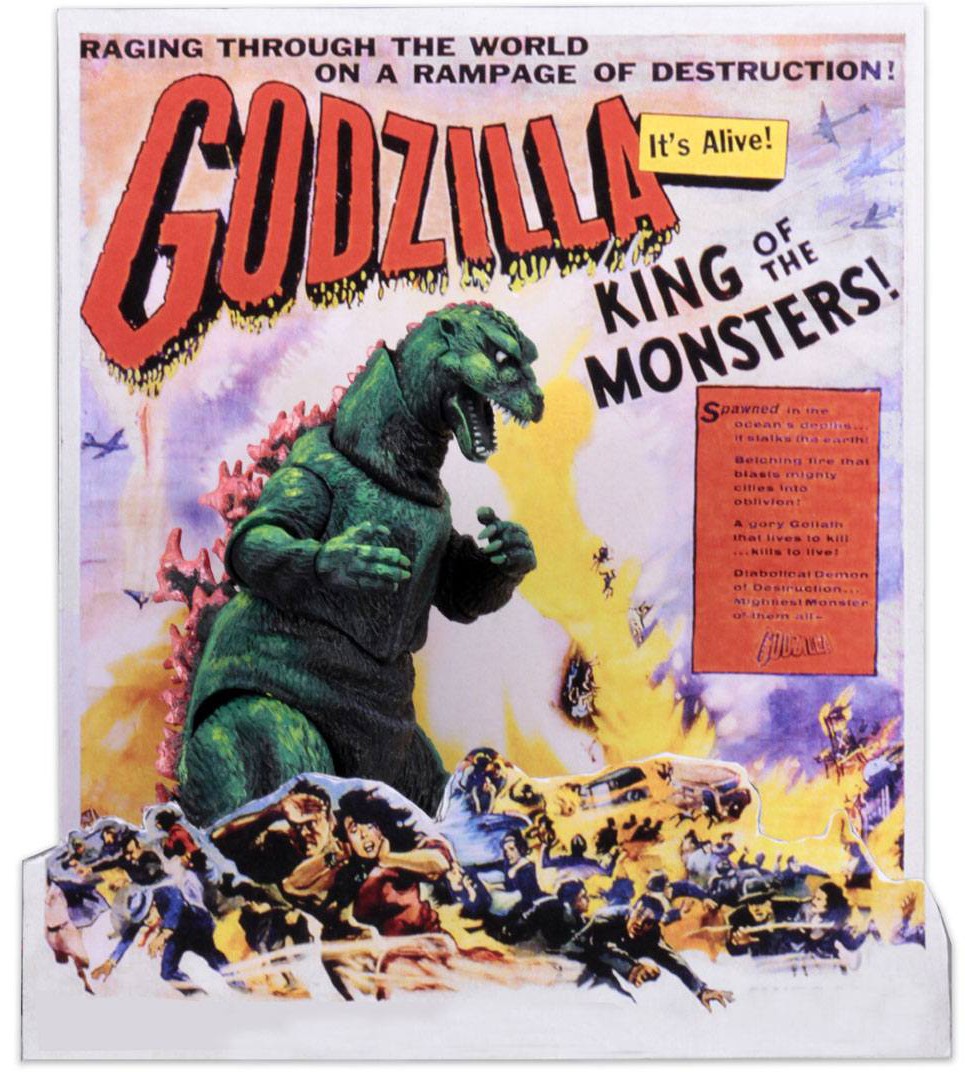 Godzilla - Head to Tail 1956 Godzilla US Movie Poster Version - Heromic