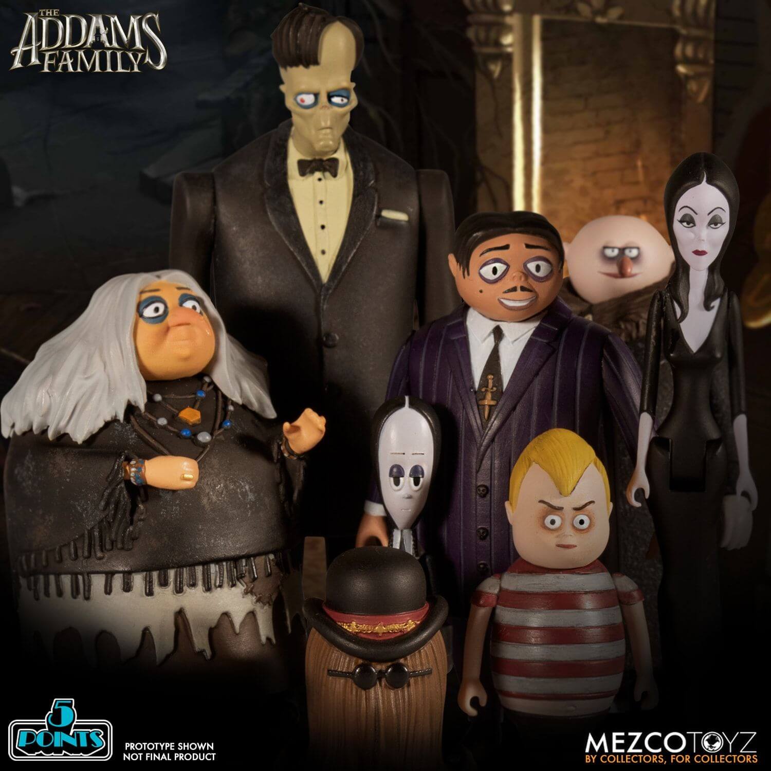 The Addams Family 5 Points Action Figure The Complete Set Heromic