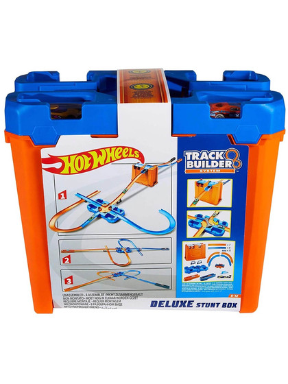 Hot Wheels - Track Builder System Deluxe Stunt Box Playset - Heromic