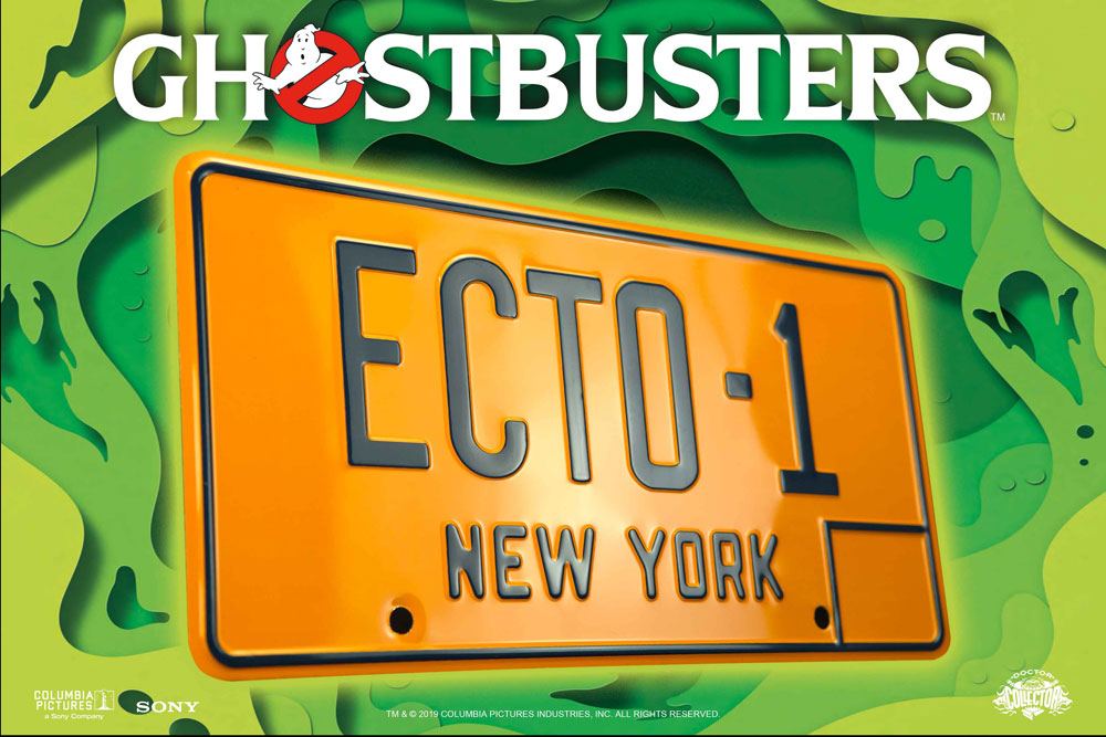 Ghostbusters ECTO1 License Plate Replica 1/1 Heromic