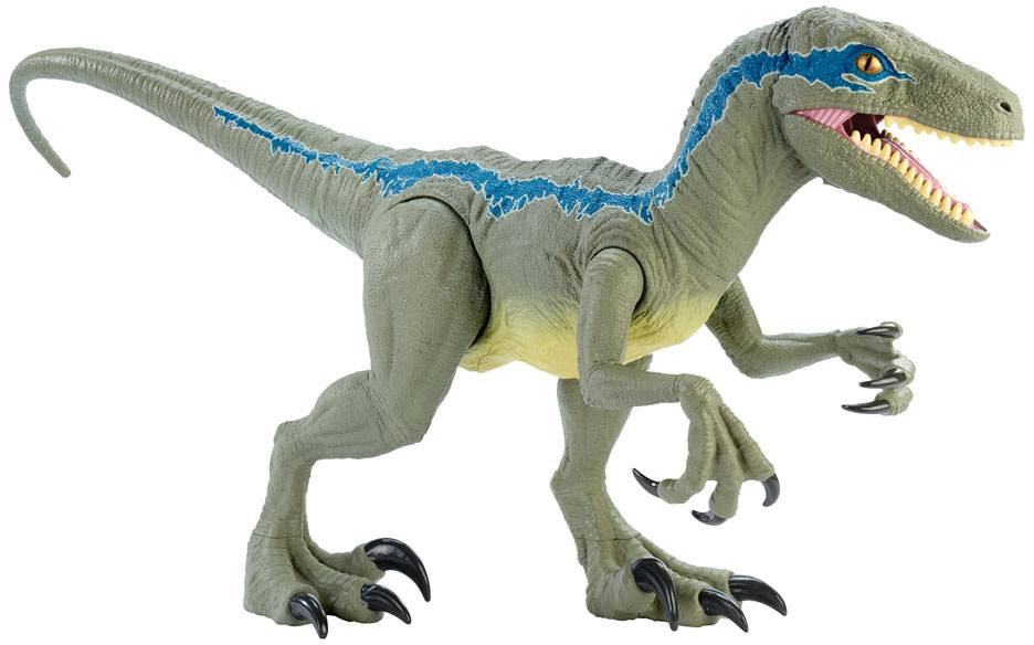 Jurassic World Dino Rivals Super Colossal Velociraptor Blue Heromic