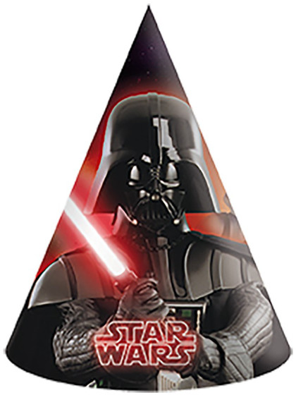 Star Wars - Darth Vader Party Hats 6-Pack - Heromic