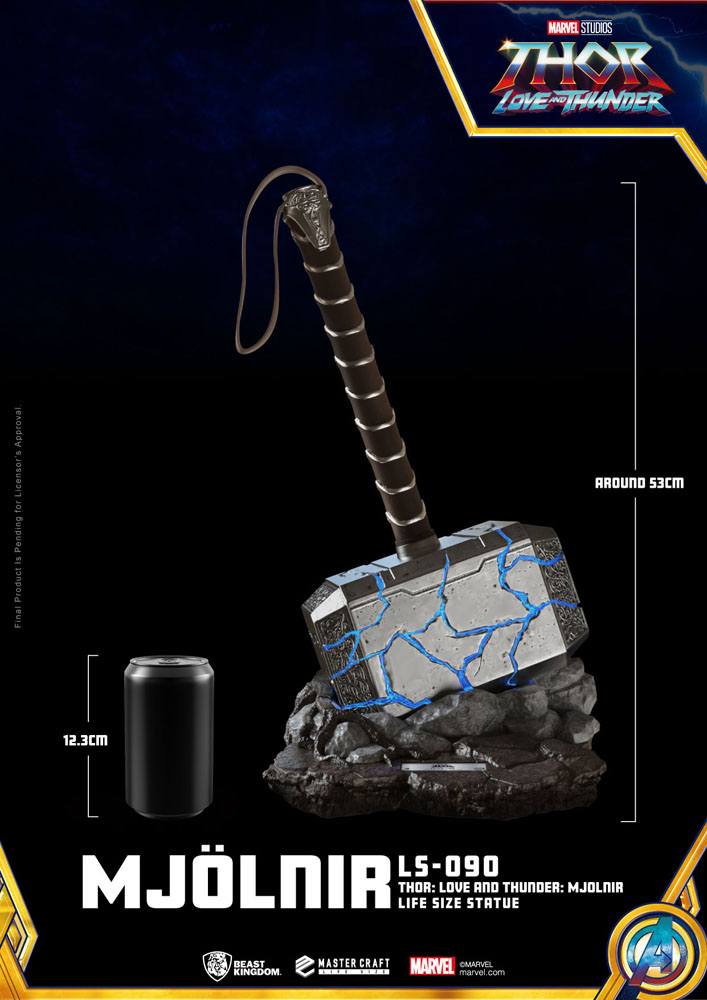 Thor: Love and Thunder - Mjolnir Life-Size Statue - Heromic