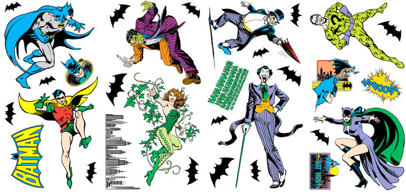 Batman wall deals stickers