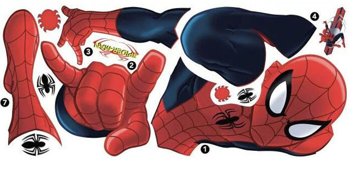 Marvel Spider Sense Spider-Man Jumbo Lenticular Sticker, Sticekrfitti