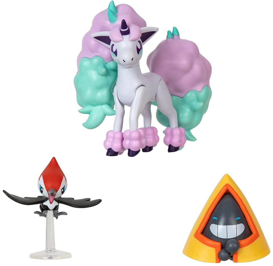 Pokémon Battle Figure Set Pikipek Snorunt Ponyta Pack Heromic