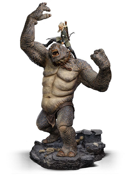 Lord Of The Rings - Cave Troll and Legolas Deluxe Art Scale Statue - 1/ ...