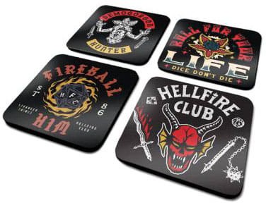 Stranger Things - Hellfire Club Coaster 4-Pack