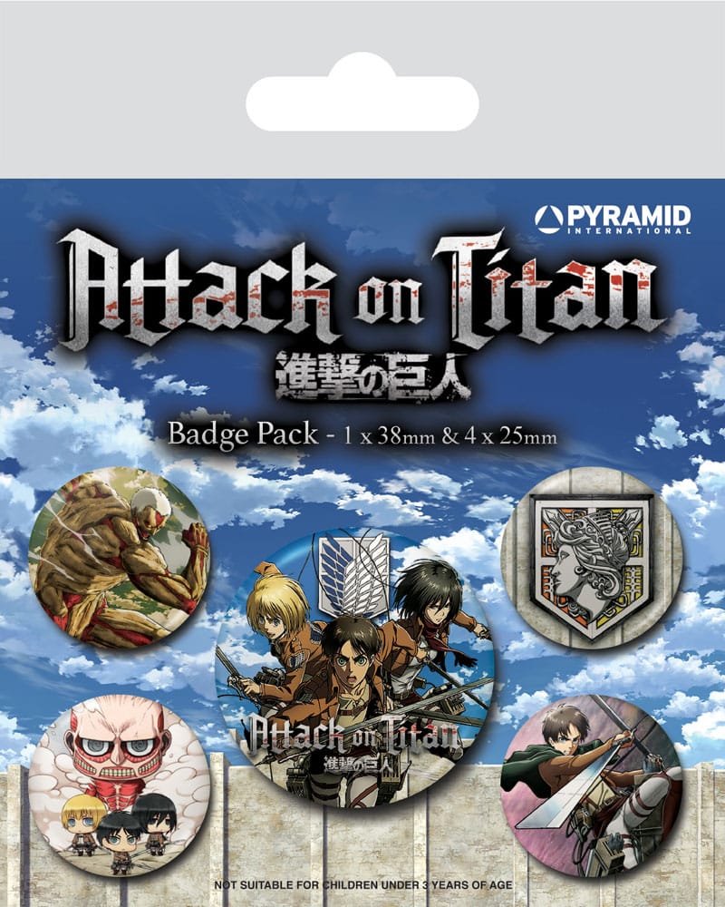 Attack on Titan - Season 3 Pin-Back Buttons 5-Pack