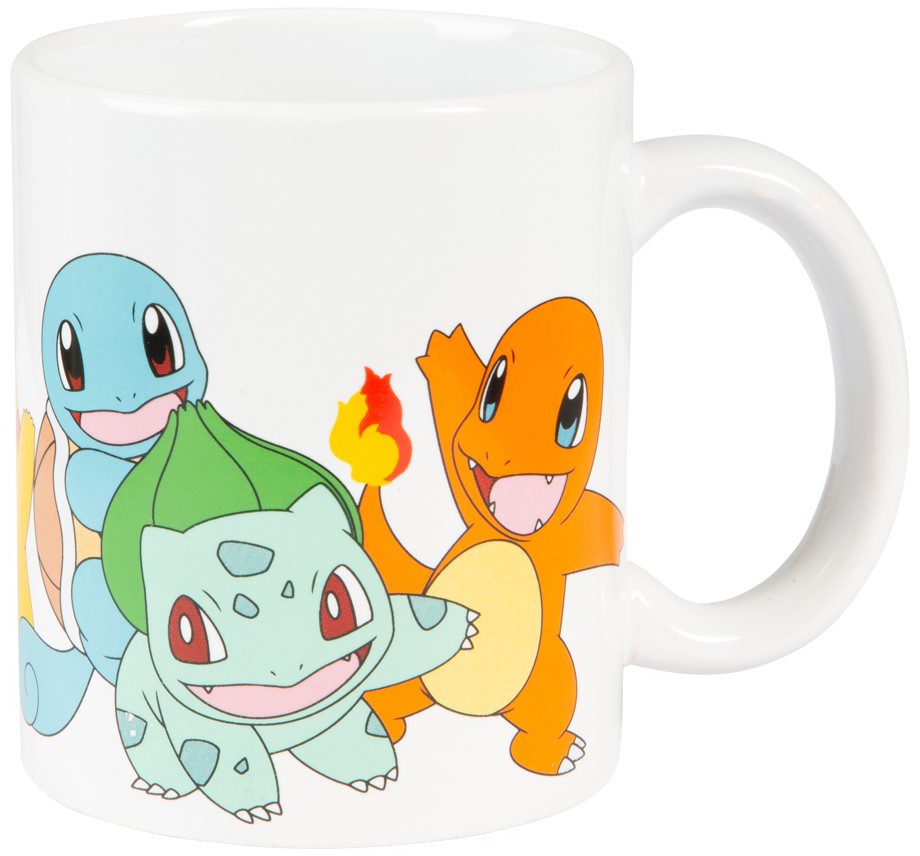 Läs mer om Pokémon - Charmander, Squirtle, Bulbasaur and Pikachu Mugg