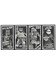 Universal Monsters x Turtles - Turtles Black & White 4-Pack