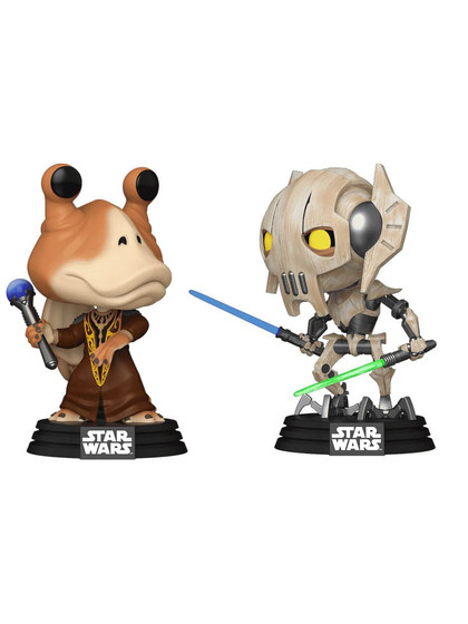 Funko POP! Star Wars: The Clone Wars - Pack Jar Jar Binks vs. General Grievous (Bobble-Heads) 2-Pack