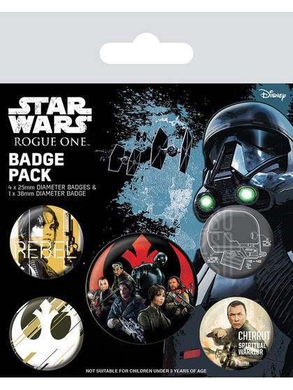 Star Wars: Rogue One - Rebel 5-Pack Pin-Back Buttons