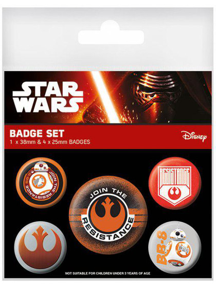 Star Wars: Episode VII - Join The Resistance 5-Pack Pin-Back Buttons 