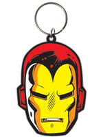 Iron Man - Face Rubber Nyckelring